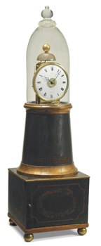 Simon Willard painted and stenciled lighthouse clock