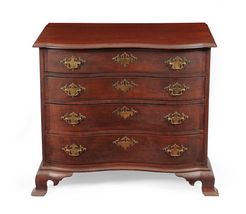 Chippendale Chapin school chest (Colchester, CT)