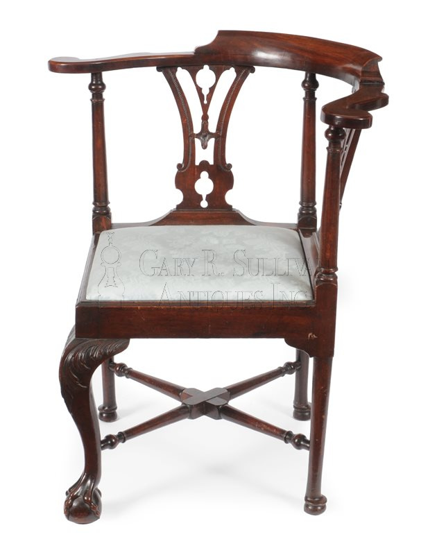 Chippendale corner chair, (Boston, MA)